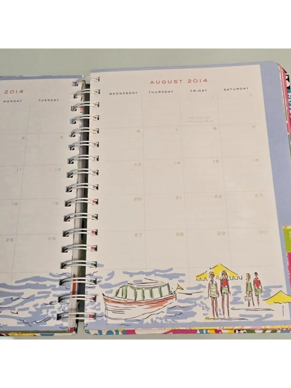 Lilly Pulitzer Planner Chiquita Bonita  Agenda August 2013 December 2014 FLAWS